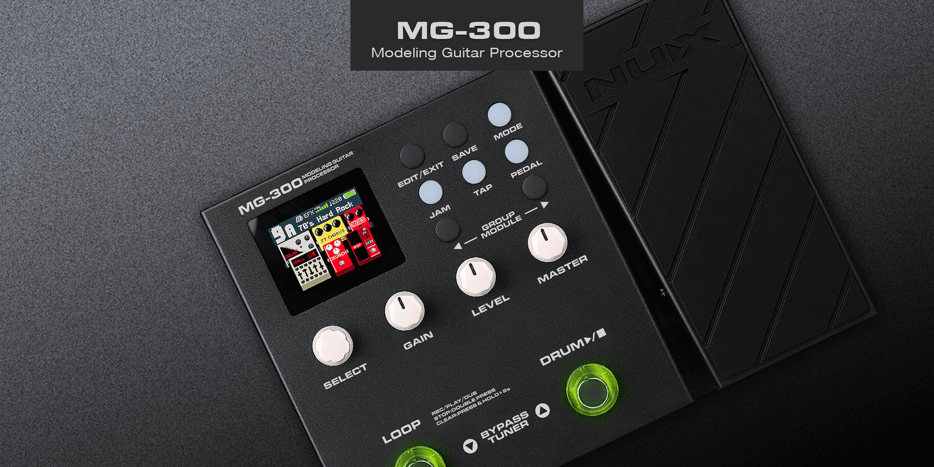 NUX Debuts the MG-300 Modeling Guitar Processor