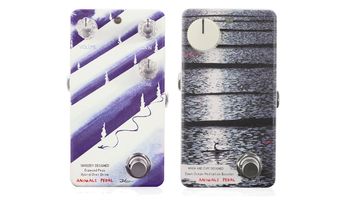 Animals Pedal Drops Dawn Ocean Meditation Booster, Diamond Peak Hybrid Overdrive